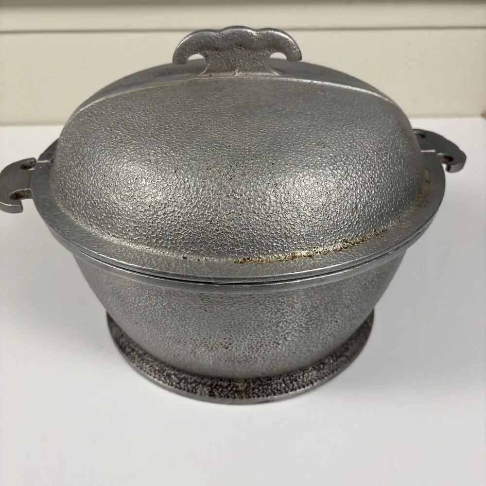 Vintage Guardian Service Cookware Hammered Cast Aluminum Pot & Lid Set Of 5